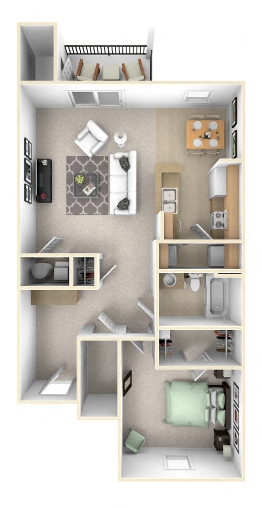 One & TwoBedroom Apartments in Pataskala, OH Floor Plans